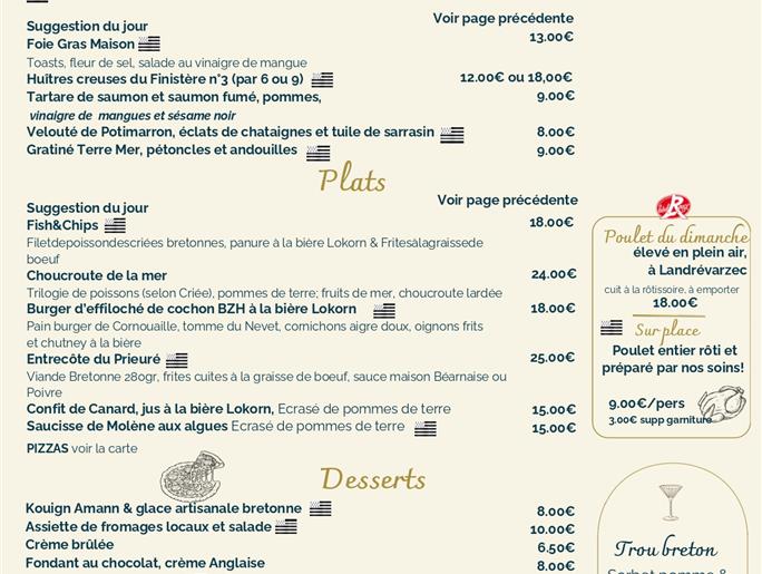 menu 2026