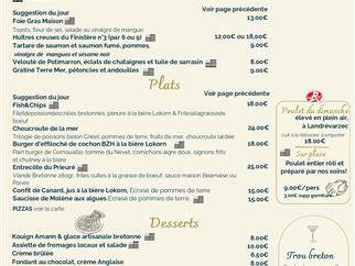 menu 2026 - Hotel Le Prieure